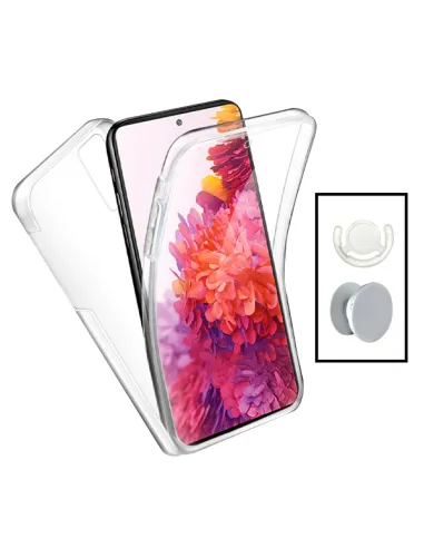 Kit Capa 360° Impact Protection + 1 GripHolder + 1 Suporte para Xiaomi 12 - Transparente/Branco