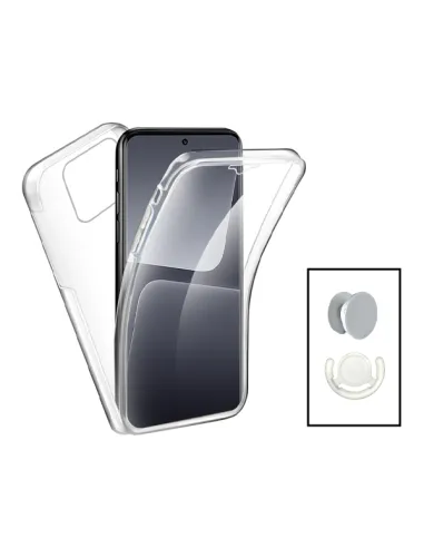 Kit Capa 360° Impact Protection + 1 GripHolder + 1 Suporte para Xiaomi 13 Pro - Transparente/Branco