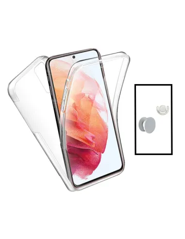 Kit Capa 360° Impact Protection + 1 GripHolder + 1 Suporte para Xiaomi Mi 11i - Transparente/Branco