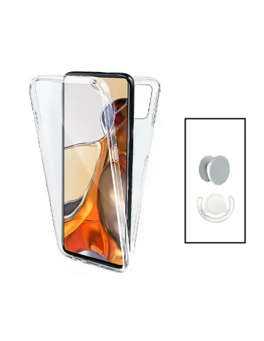 Kit Capa 360° Impact Protection + 1 GripHolder + 1 Suporte para Xiaomi Redmi Note 12S - Transparente/Branco