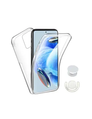 Kit Capa 360° Impact Protection + 1 GripHolder + 1 Suporte  para Xiaomi 14 - Transparente/Branco