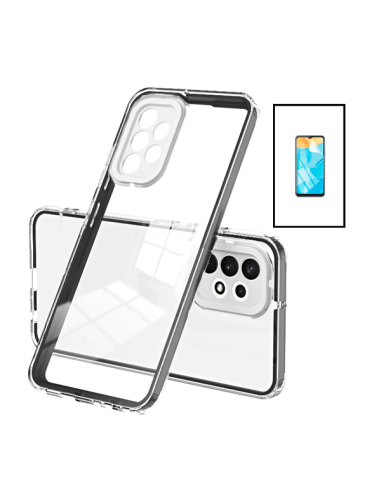 Kit Capa 360 Airbag Anti-Drop Camera Protection + Película de Hydrogel para Samsung Galaxy A13 - Transparente