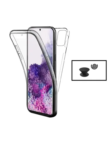 Kit Capa 360° Impact Protection + 1 GripHolder + 1 Suporte para Samsung Galaxy Note 10 Lite - Transparente/Preto