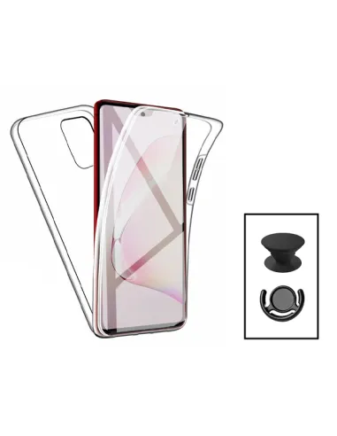 Kit Capa 360° Impact Protection + 1 GripHolder + 1 Suporte para Xiaomi Poco X5 - Transparente/Preto