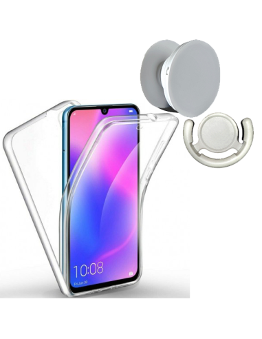 Kit Capa 3x1 360° Impact Protection + 1 GripHolder + 1 Suporte GripHolder Branco para Huawei Y6 2019