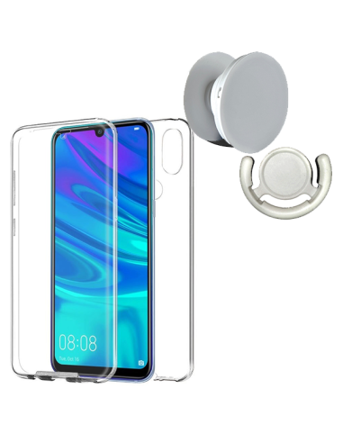 Kit Capa 3x1 360° Impact Protection + 1 GripHolder + 1 Suporte GripHolder Branco para Huawei Y9 2019