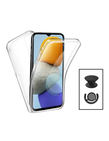 Kit Capa 360° Impact Protection + 1 GripHolder + 1 Suporte para Xiaomi Redmi A2 - Transparente/Preto