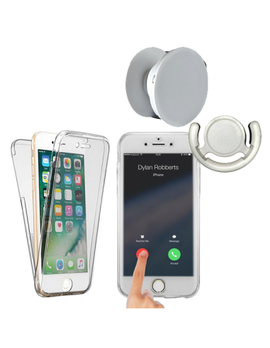 Kit Capa 3x1 360° Impact Protection + 1 GripHolder + 1 Suporte GripHolder Branco para iPhone 5 / 5S / SE