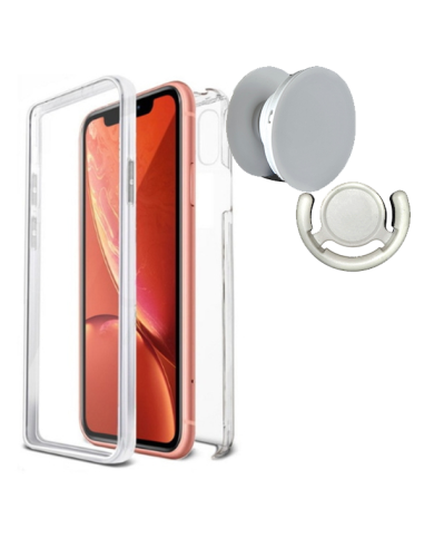 Kit Capa 3x1 360° Impact Protection + 1 GripHolder + 1 Suporte GripHolder Branco para iPhone X / Xs