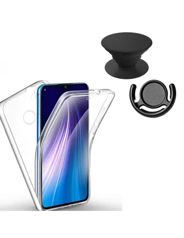 Kit Capa 360° Impact Protection + 1 GripHolder + 1 Suporte para Xiaomi Redmi Note 8 2021