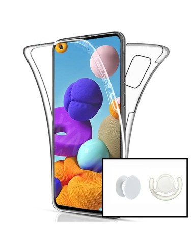 Kit Capa 3x1 360° Impact Protection + 1 GripHolder + 1 Suporte GripHolder Branco para Samsung Galaxy A12 Nacho