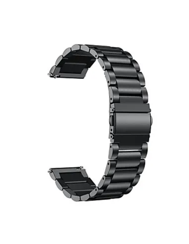 Bracelete Aço Stainless Lux para AmazFit Pace / Stratos / Stratos 2 / GTR47 - Preto