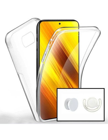 Kit Capa 3x1 360° Impact Protection + 1 GripHolder + 1 Suporte GripHolder Branco para Xiaomi Mi 10i