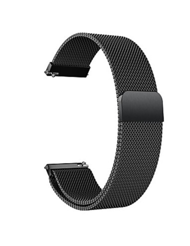 Bracelete Milanese Loop Fecho Magnético para Huawei Watch GT - 46mm - Preto