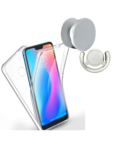 Kit Capa 3x1 360° Impact Protection + 1 GripHolder + 1 Suporte GripHolder Branco para Xiaomi Mi 9