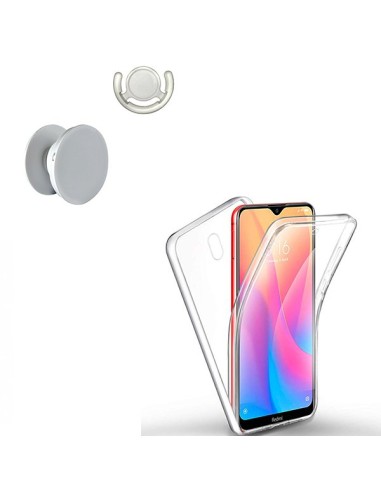 Kit Capa 3x1 360° Impact Protection + 1 GripHolder + 1 Suporte GripHolder Branco para Xiaomi Redmi 8A