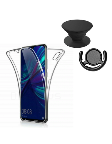 Kit Capa 3x1 360° Impact Protection + 1 GripHolder + 1 Suporte GripHolder Preto para Huawei Y7 Pro 2019