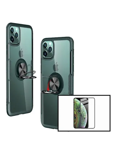 Kit Capa 3x1 Clear Armor + Vidro Premium Full Cover para iPhone 11 Pro