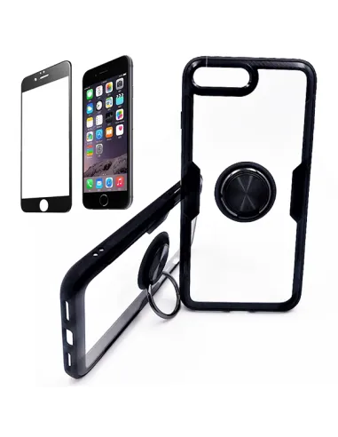 Kit Capa 3x1 Clear Armor + Vidro Premium Full Cover para iPhone SE 2022