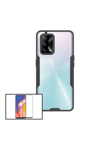 Kit Capa 3x1 Clear Armor + Vidro Premium Full Cover para Oppo A74 5G