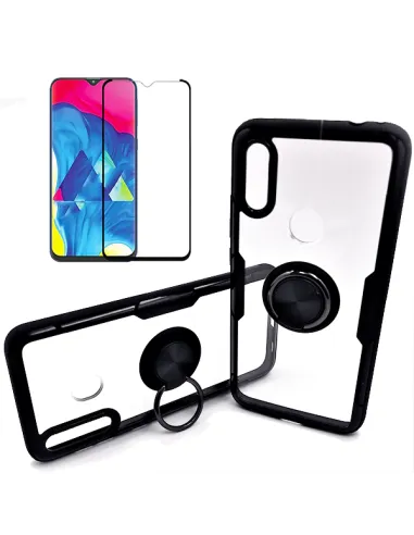 Kit Capa 3x1 Clear Armor + Vidro Premium Full Cover para Samsung Galaxy M30