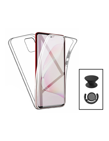 Kit Capa 3x1 360° Impact Protection + 1 GripHolder + 1 Suporte GripHolder Preto para Xiaomi 13 - Transparente/Preto