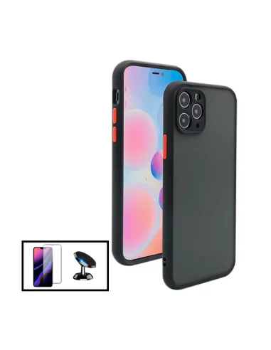 Kit Capa Camera Protection + Vidro Temperado Premium + Suporte Magnético para iPhone 13 Pro - Preto