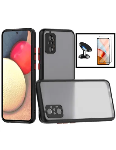 Kit Capa Camera Protection + Vidro Temperado Premium + Suporte Magnético para Xiaomi Redmi Note 10 Pro - Preto