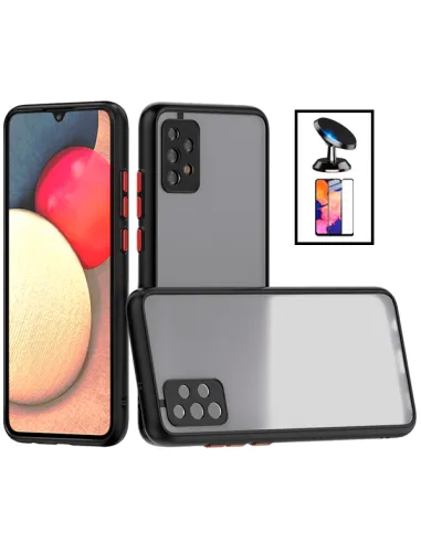 Kit Capa Camera Protection + Vidro Temperado Premium + Suporte Magnético Samsung Galaxy A23 - Preto