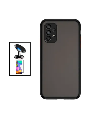 Kit Capa Camera Protection + Vidro Temperado Premium + Suporte Magnético Samsung Galaxy A53 5G - Preto