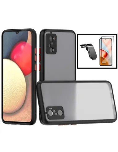 Kit Capa Camera Protection + Vidro Temperado Premium + Suporte Magnético L para Xiaomi Poco F3 - Preto