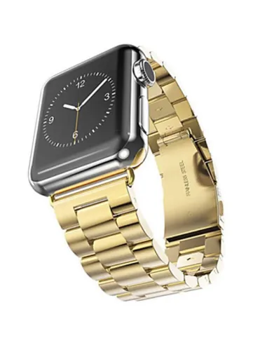 Bracelete Aço Stainless Lux para Apple Watch Edition Series 7 - 41mm - Ouro