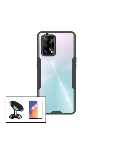 Kit Capa 3x1 Phonecare Clear Armor + Película de Vidro Temperado 5D Full Cover + Suporte Magnético de Carro para oneplus Nord N2