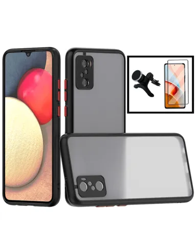 Kit Capa Camera Protection + Vidro Temperado Premium + Suporte Magnético Reforçado para Xiaomi Poco F3 - Preto