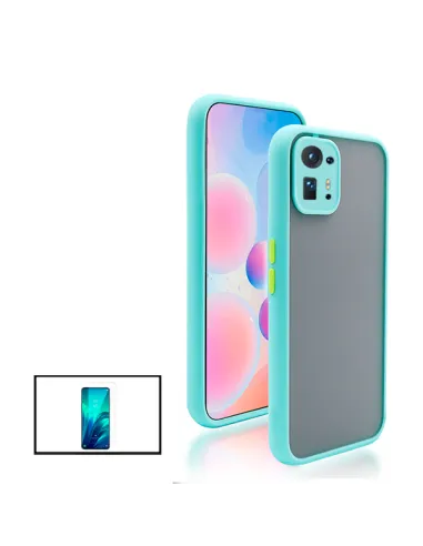 Kit Capa Camera Protection + Vidro Temperado Premium para Xiaomi Mix 4 - Azul Claro