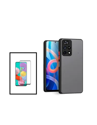 Kit Capa Camera Protection + Vidro Temperado Premium para Xiaomi Poco M4 Pro - Preto