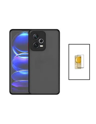 Kit Capa Camera Protection + Vidro Temperado Premium para Xiaomi Poco X5 - Preto