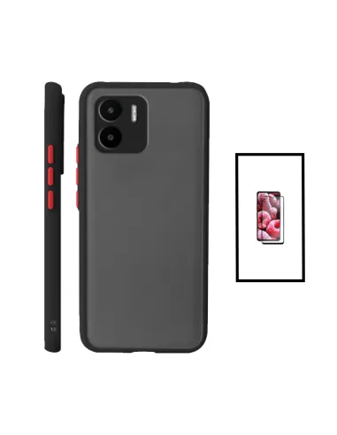 Kit Capa Camera Protection + Vidro Temperado Premium para Xiaomi Redmi A1 - Preto