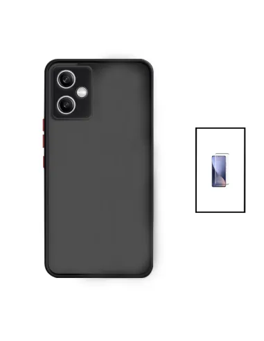 Kit Capa Camera Protection + Vidro Temperado Premium para Xiaomi Redmi Note 12 - Preto