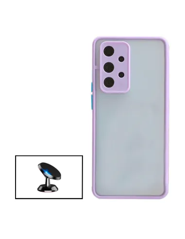 Kit Capa Camera Protection + Suporte Magnético para Samsung Galaxy A32 5G - Roxo