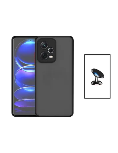 Kit Capa Camera Protection + Suporte Magnético para Xiaomi Poco X5 - Preto