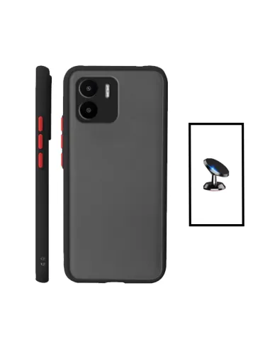 Kit Capa Camera Protection + Suporte Magnético para Xiaomi Redmi A2 - Preto