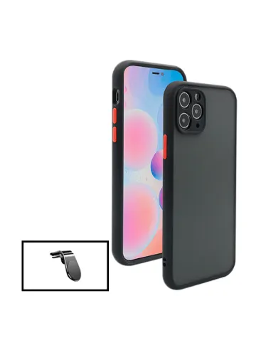 Kit Capa Camera Protection + Suporte Magnético L para iPhone 13 Pro - Preto