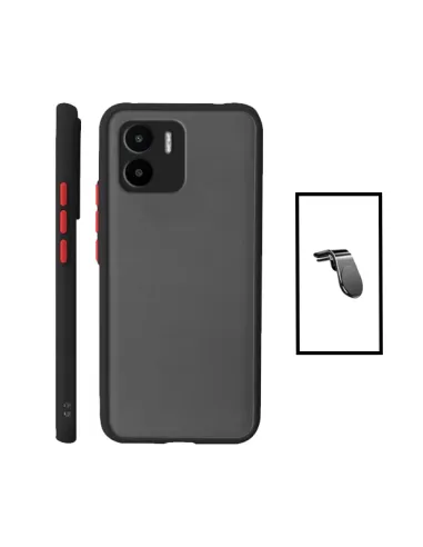 Kit Capa Camera Protection + Suporte Magnético L para Xiaomi Redmi A1 - Preto