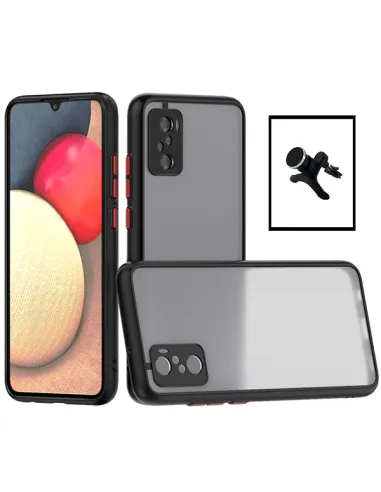 Kit Capa Camera Protection + Suporte Magnético Reforçado para Xiaomi Poco F3 - Preto