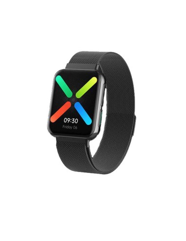 Bracelete Milanese Loop Fecho Magnético para Oppo Watch 41mm - Preto