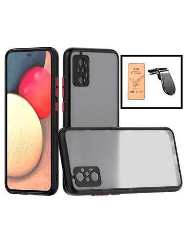 Kit Capa Camera Protection + Película CeramicGlass + Suporte Magnético Reforçado para Xiaomi Redmi Note 10 Pro - Preto