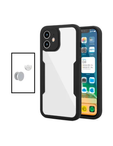 Kit Capa Anti-Crash 360 Protection + 1 GripHolder + 1 Suporte para Apple iPhone 11 - Preto