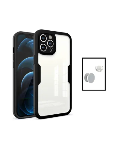 Kit Capa Anti-Crash 360 Protection + 1 GripHolder + 1 Suporte para Apple iPhone 14 - Preto