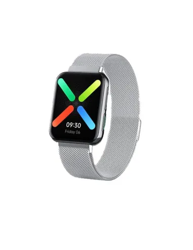 Bracelete Milanese Loop Fecho Magnético para Oppo Watch 46mm - Cinza